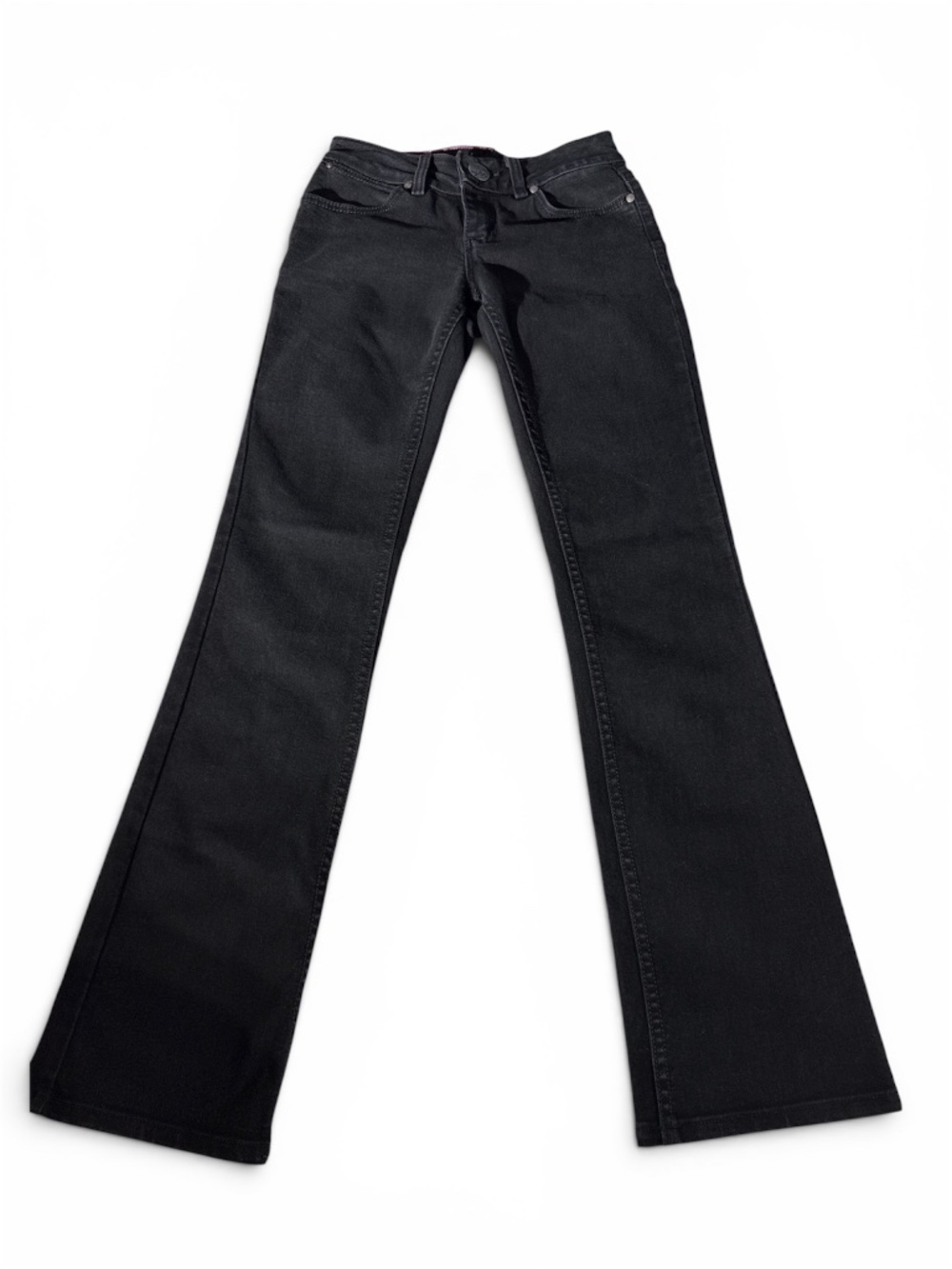 Wrangler Premium Patch Booty Up Mae Mid Rise Bootcut Jeans Black Size 0 x 34